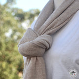 Kaschmirschal "Langtang" (लाङटाङ) – Sandbeige, 100 % Kaschmir, handgewebt