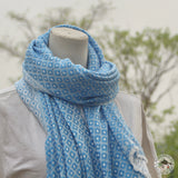 Schal "Baral" (बराल) – Blau, handgewebt