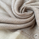 Kaschmirtuch "Mohoriya" – Beige, handgewebt