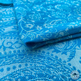 Schal "Aapchaur" (आँपचौर) – Blau, handgewebt