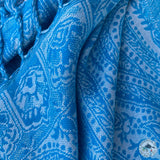 Schal "Aapchaur" (आँपचौर) – Blau, handgewebt