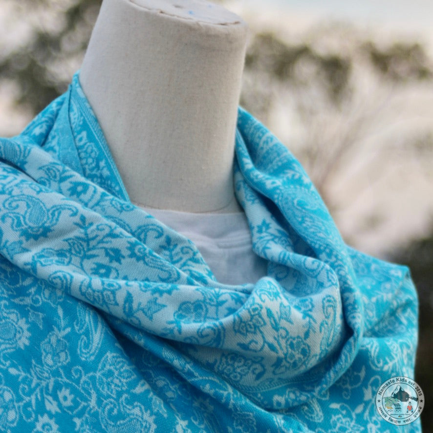 Schal "Aapchaur" – Blau, handgewebt