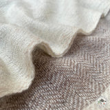 Schal "Kafal" – Beige, handgewebt