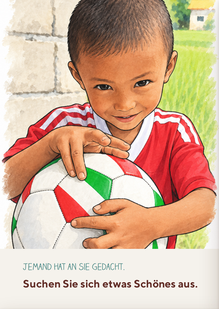 Junge mit Ball