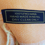 Pashminaschal "Muchu" (मुचू) – Orange, handgewebt