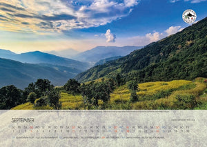 Wandkalender (A3) Nepal 2022