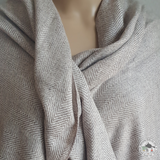 Schal "Ramayan" – Beige, handgewebt
