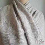 Schal "Ramayan" – Beige, handgewebt