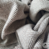Schal "Ramayan" – Beige, handgewebt