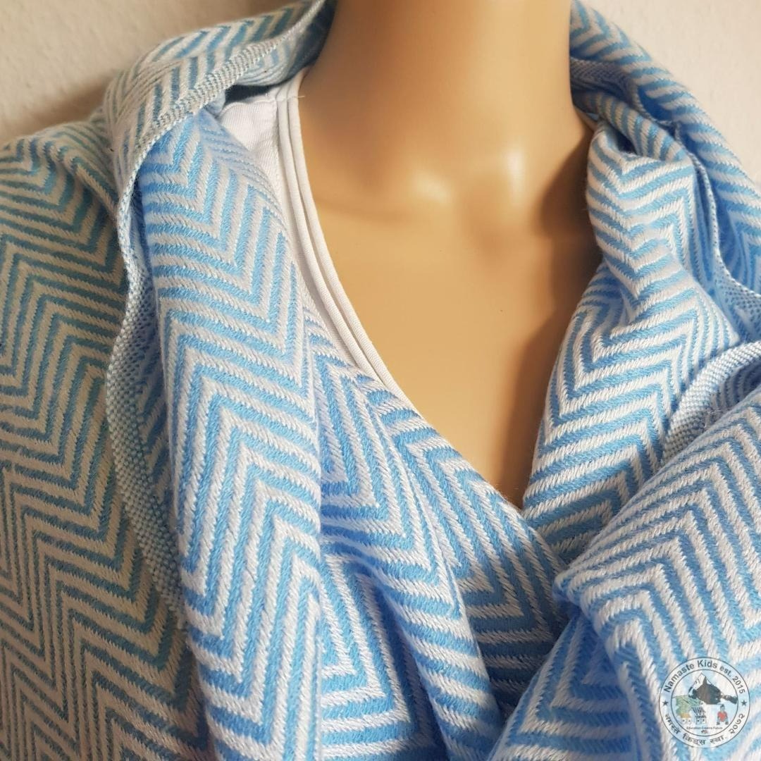 Schal "Tanahun" – Blau, handgewebt